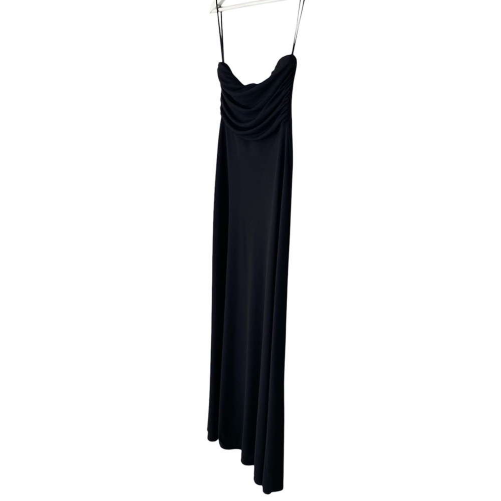 BANANA REPUBLIC Factory Maxi Dress Strapless Ruche Top Black Women Size S - Picture 5 of 12